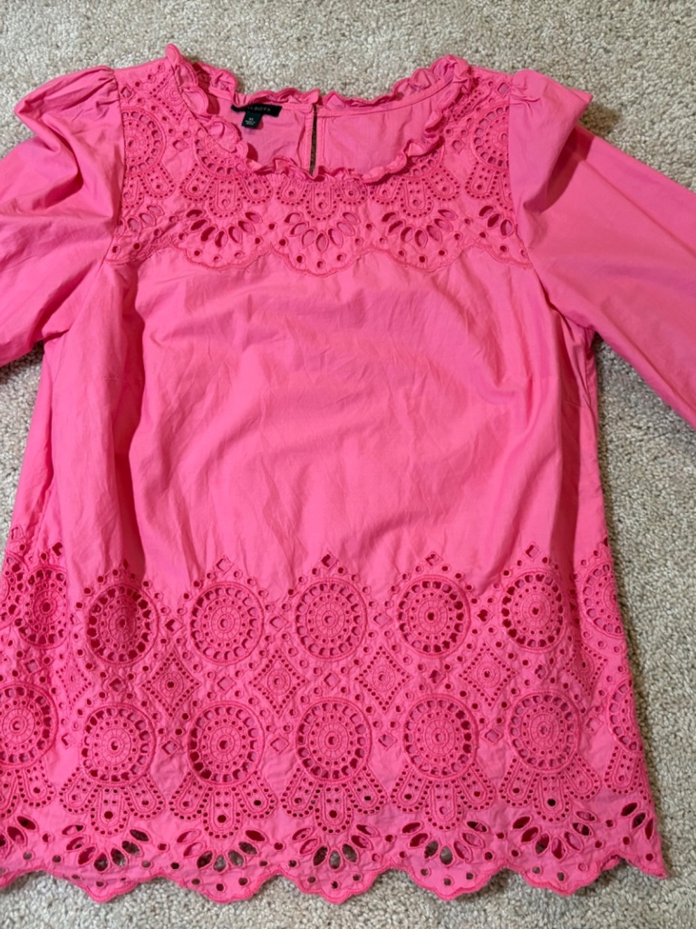 Talbots Eyelet top - Picture 2 of 3